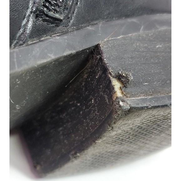 Steve Madden Black Leather Zip Ankle Boots Womens Size 7 Gothic Biker Ladies - Picture 16 of 16